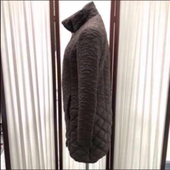 Tahari Embroidered Long Puffer Coat - Picture 2 of 16